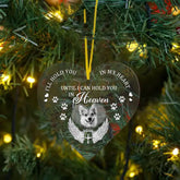 Ornement acrylique personnalisé de coeur commémoratif personnalisé de photo pour des amoureux d'animal familier